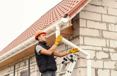 Pose et remplacement de gouttières à Housséville